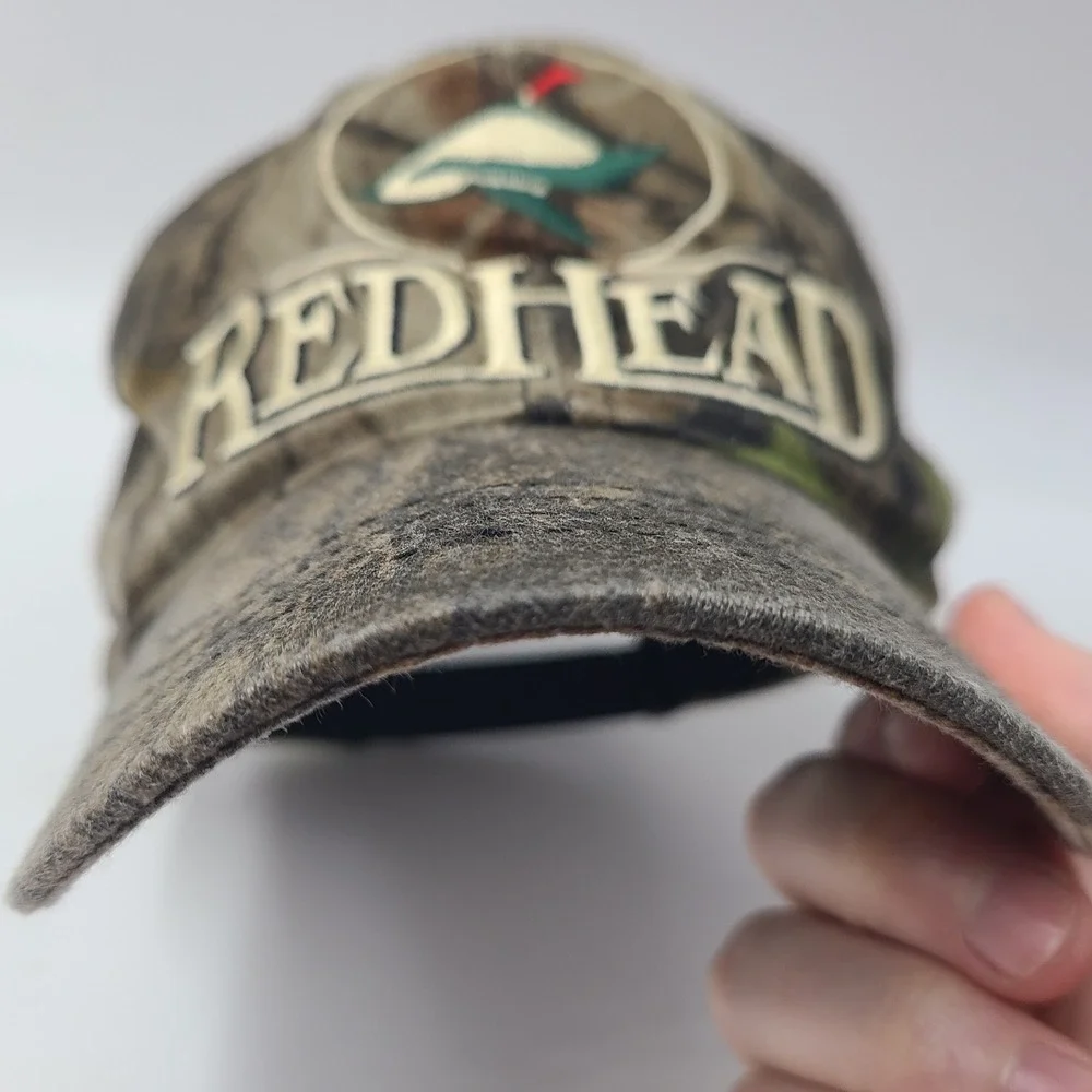 Youth RedHead Hat Snapback Brown Green Camo Hunting Fishing Outdoors Logo Casual
